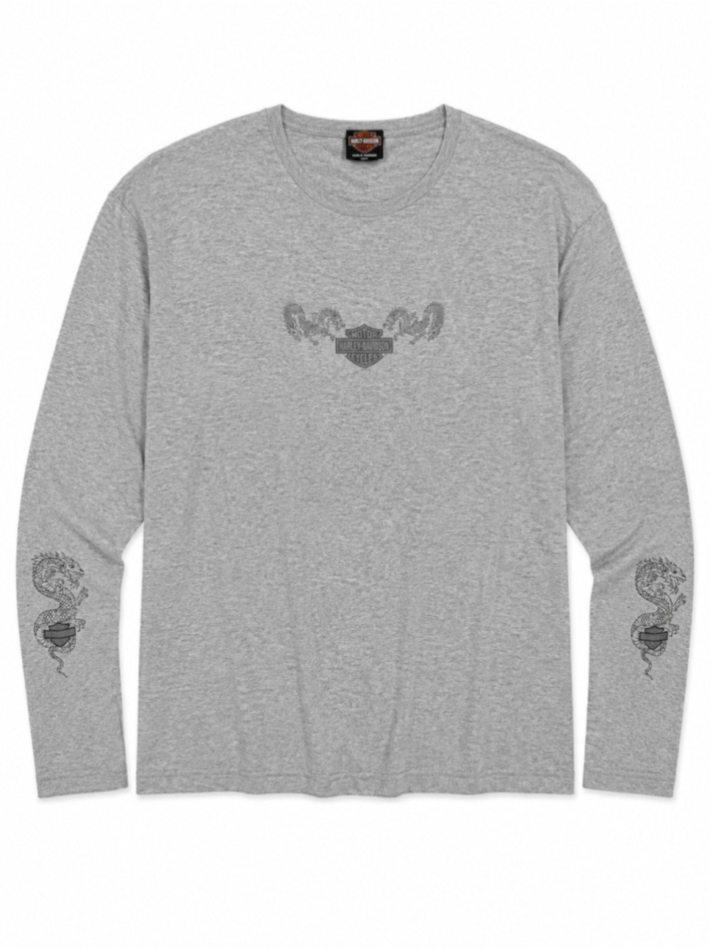 Harley-Davidson Long Sleeve T-shirt Women's XXL Gray Dragons Long Island NY